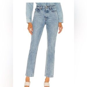 GRLFRND Karolina High Rise Straight Crop Jeans – Larchmont Wash Size 27